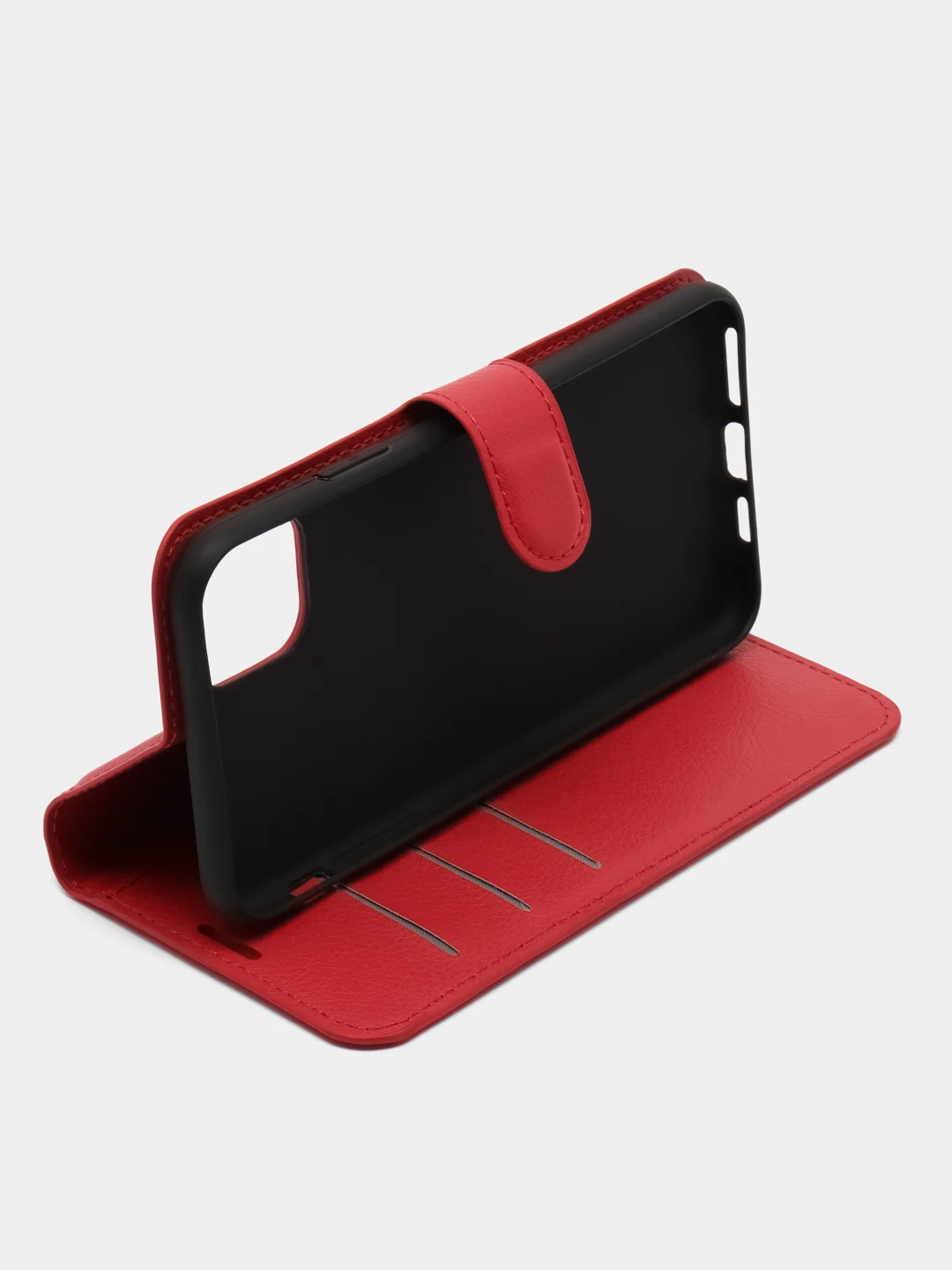 Белый чехол-книжка iPhone 11, XR, SE 2020, 6, 6s, 7, 8, Plus, Pro, XS, X, Max с застежкой