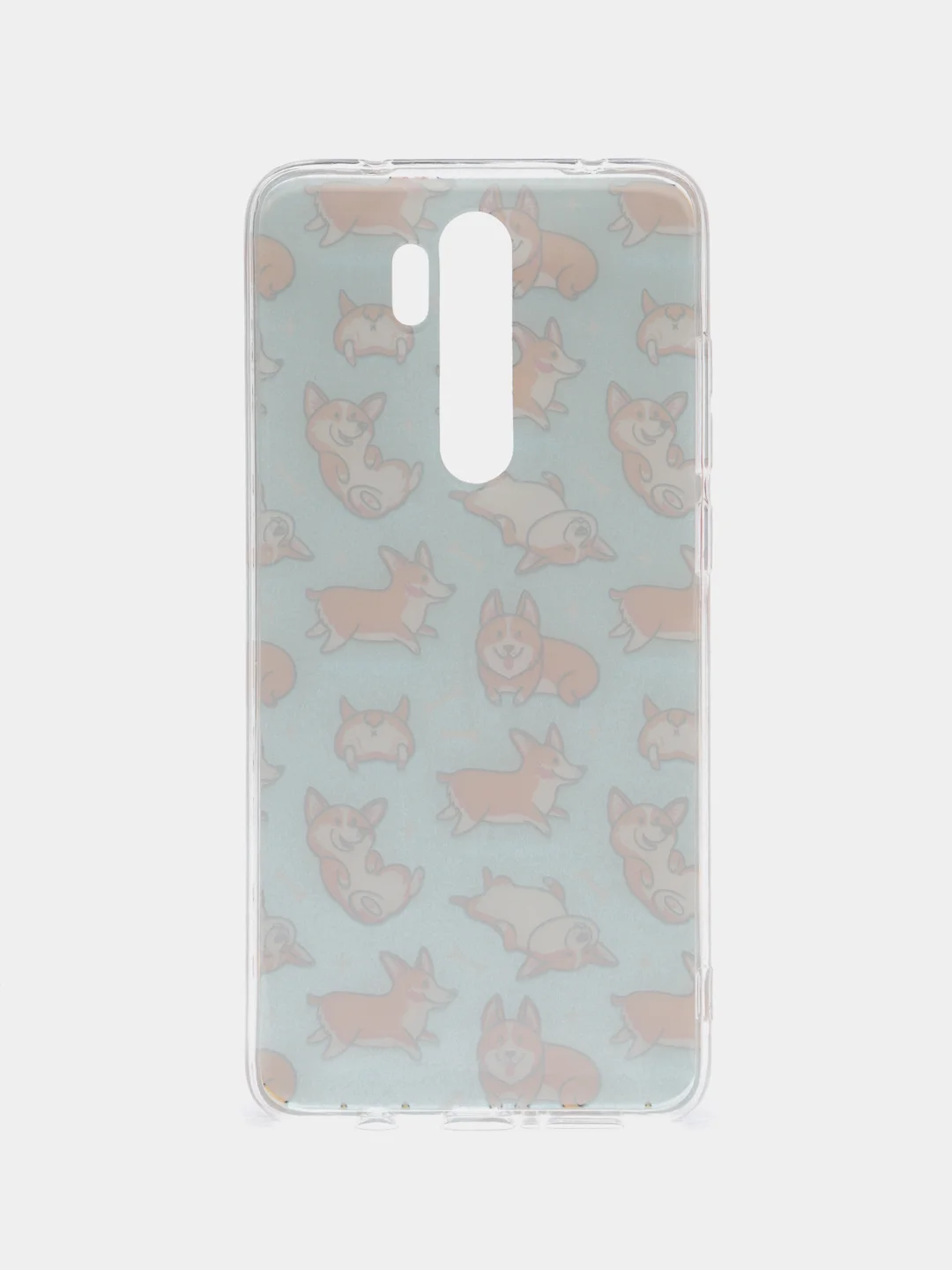 Светло-оранжевый силиконовый чехол на Xiaomi Redmi Note 8 Pro / Сяоми Редми Нот 8 Про прозрачный с рисунком
