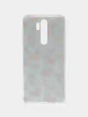 Светло-оранжевый силиконовый чехол на Xiaomi Redmi Note 8 Pro / Сяоми Редми Нот 8 Про прозрачный с рисунком