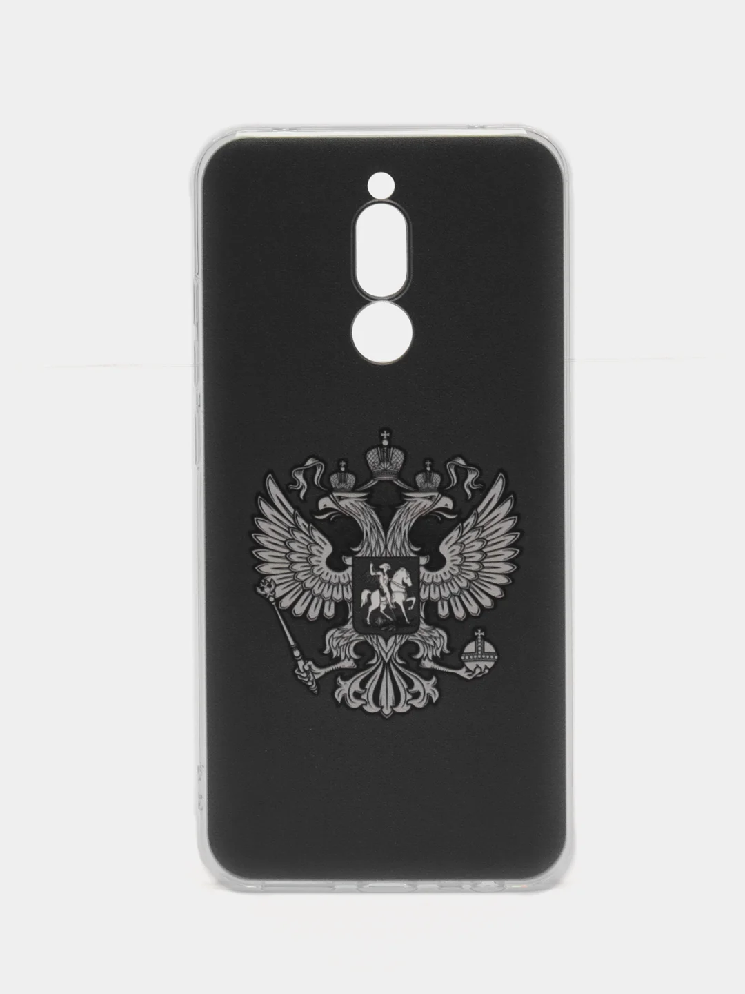 Приглушённый хаки силиконовый чехол на Xiaomi Redmi 8 / Сяоми Редми 8 прозрачный, с рисунком, защита камеры