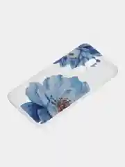 Небесно-голубой силиконовый чехол на Xiaomi Redmi 8 / Сяоми Редми 8 прозрачный, с рисунком, защита камеры