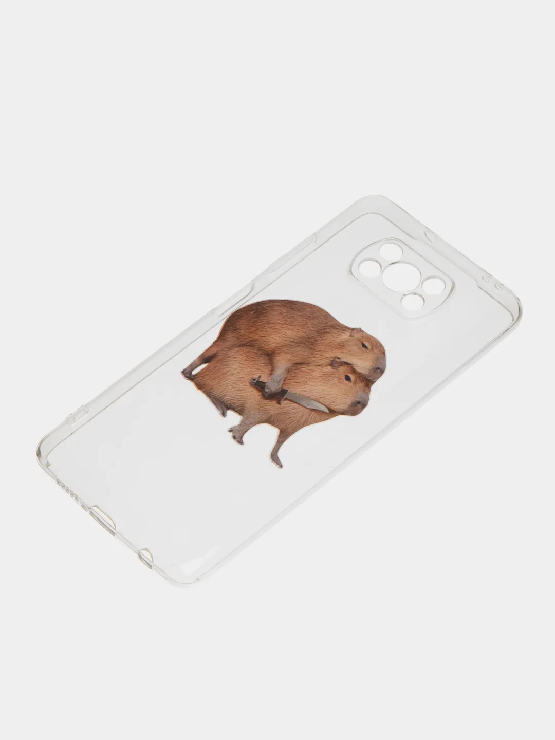 Бежевый силиконовый чехол на Xiaomi Poco X3/X3 Pro / Сяоми Poco X3/Х3 Про прозрачный, с рисунком