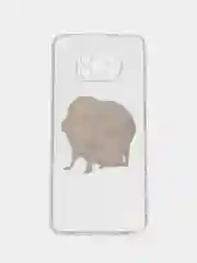 Бежевый силиконовый чехол на Xiaomi Poco X3/X3 Pro / Сяоми Poco X3/Х3 Про прозрачный, с рисунком