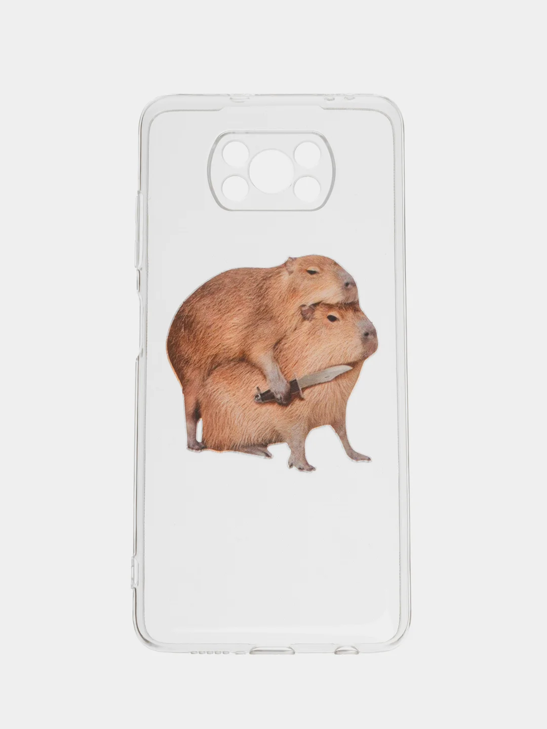 Бежевый силиконовый чехол на Xiaomi Poco X3/X3 Pro / Сяоми Poco X3/Х3 Про прозрачный, с рисунком