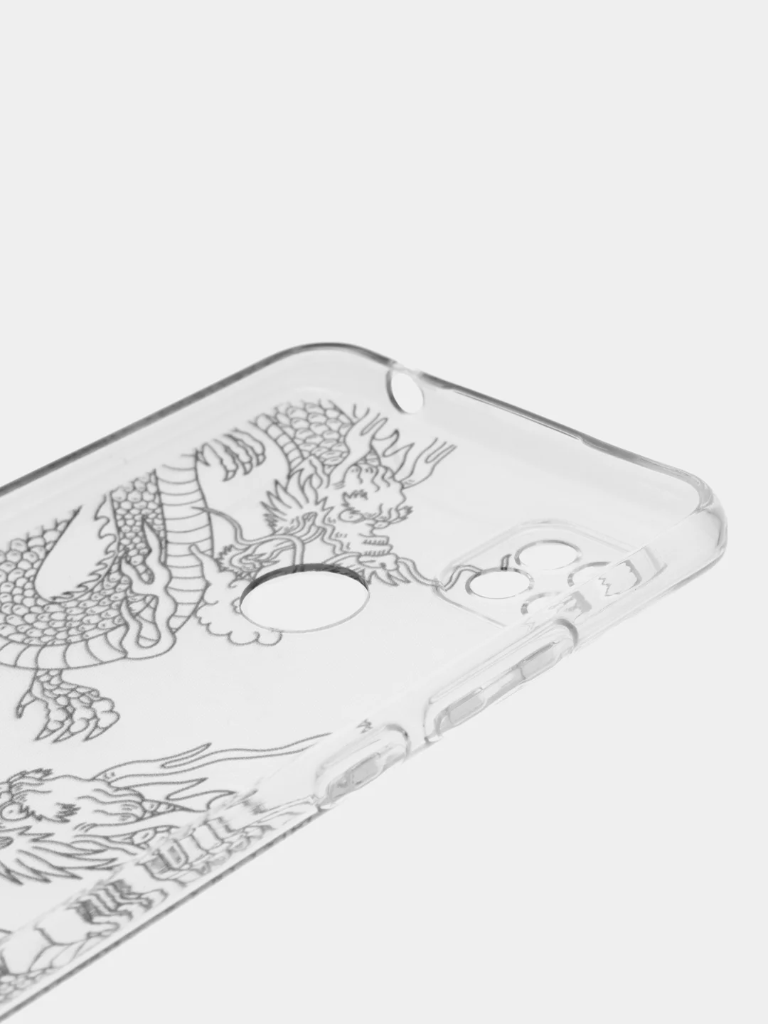 Пудровый силиконовый чехол на Xiaomi Redmi 9C / Сяоми Редми 9С прозрачный с рисунком, защита камеры