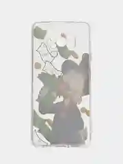 Тёмно-зелёный силиконовый чехол на Xiaomi Poco X3/X3 Pro / Сяоми Poco X3/Х3 Про прозрачный, с рисунком
