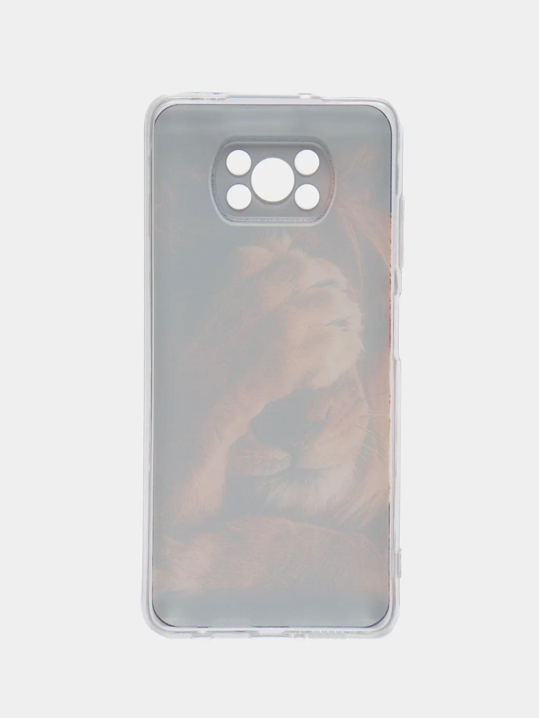 Светло-бежевый силиконовый чехол на Xiaomi Poco X3/X3 Pro / Сяоми Poco X3/Х3 Про прозрачный, с рисунком