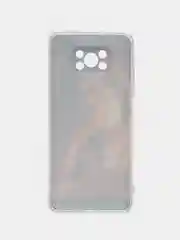 Светло-бежевый силиконовый чехол на Xiaomi Poco X3/X3 Pro / Сяоми Poco X3/Х3 Про прозрачный, с рисунком