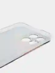 Пурпурный силиконовый чехол на Honor X8 / Хонор Х8 прозрачный, с рисунком, защита камеры