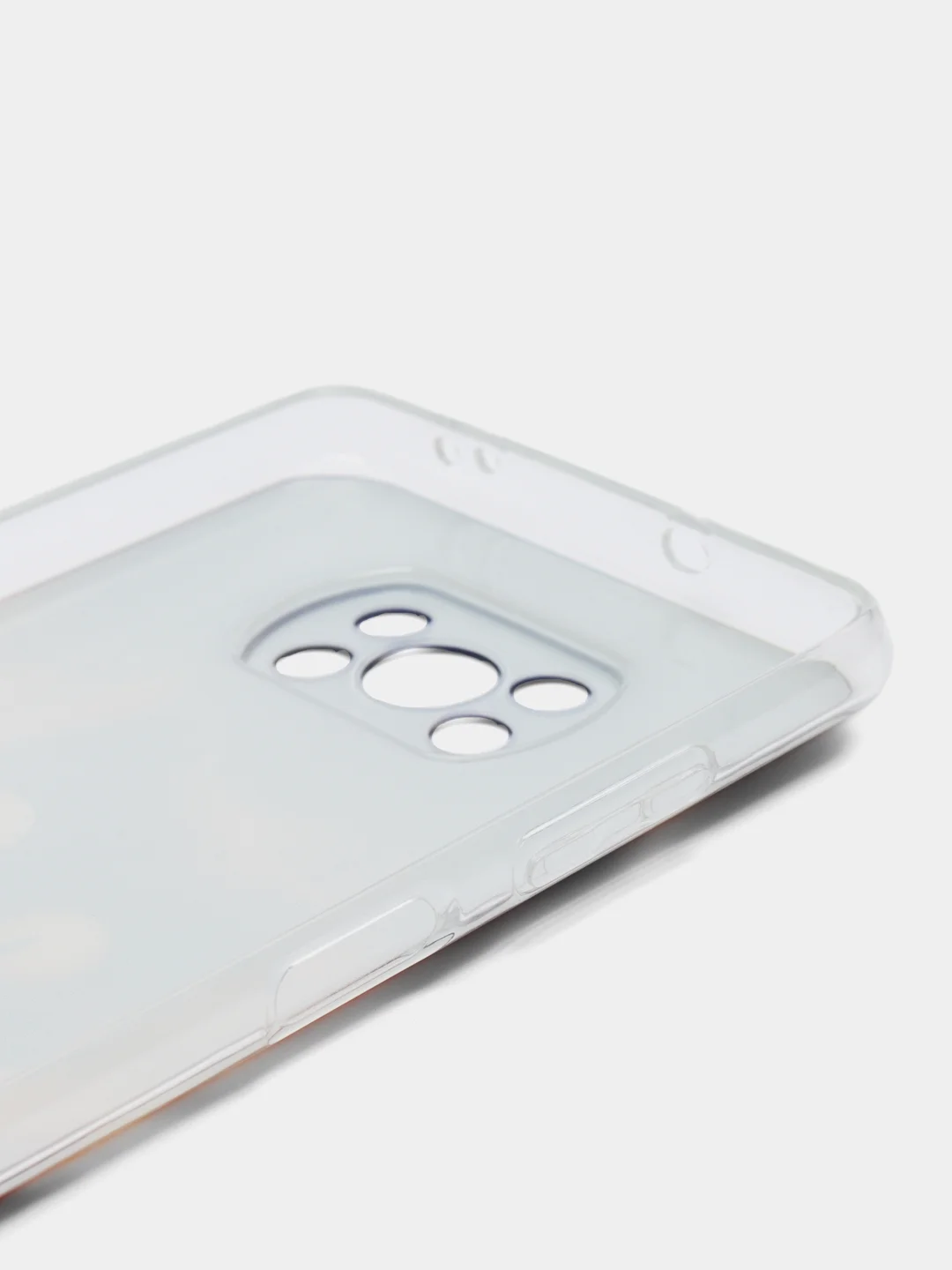 Индиго силиконовый чехол на Xiaomi Poco X3/X3 Pro / Сяоми Poco X3/Х3 Про прозрачный, с рисунком