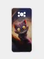 Индиго силиконовый чехол на Xiaomi Poco X3/X3 Pro / Сяоми Poco X3/Х3 Про прозрачный, с рисунком