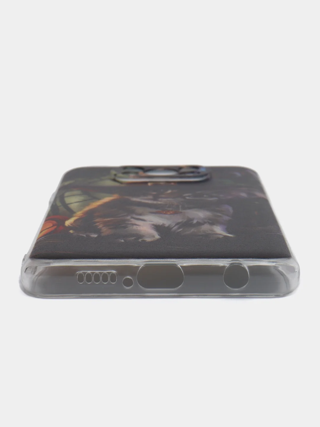 Тёмно-бордовый силиконовый чехол на Xiaomi Poco X3/X3 Pro / Сяоми Poco X3/Х3 Про прозрачный, с рисунком