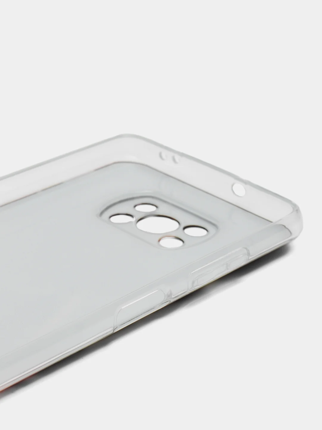 Тёмно-бордовый силиконовый чехол на Xiaomi Poco X3/X3 Pro / Сяоми Poco X3/Х3 Про прозрачный, с рисунком