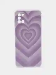 Лавандовый силиконовый чехол на Samsung Galaxy A31 / Самсунг А31 прозрачный с рисунком, защита камеры