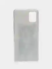 Молочный силиконовый чехол на Samsung Galaxy A51 / Самсунг А51 прозрачный с рисунком, защита камеры
