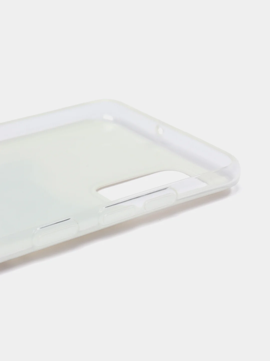 Молочный силиконовый чехол на Samsung Galaxy A51 / Самсунг А51 прозрачный с рисунком, защита камеры