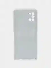 Приглушённый хаки силиконовый чехол на Samsung Galaxy A31 / Самсунг А31 прозрачный с рисунком, защита камеры