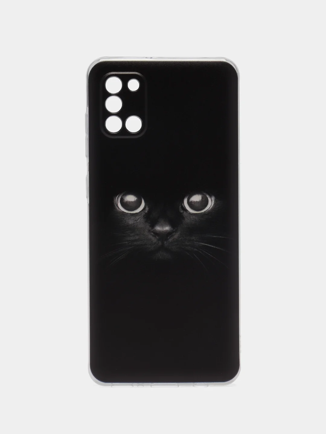 Шоколадный силиконовый чехол на Samsung Galaxy A31 / Самсунг А31 прозрачный с рисунком, защита камеры