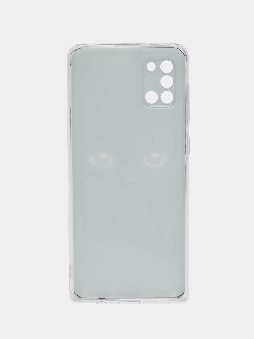 Шоколадный силиконовый чехол на Samsung Galaxy A31 / Самсунг А31 прозрачный с рисунком, защита камеры