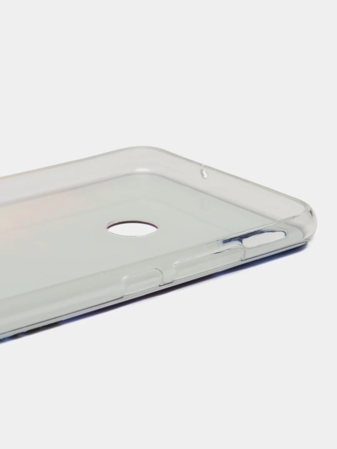 Фиолетовый силиконовый чехол на Honor 8X / Хонор 8Х прозрачный, с рисунком, защита камеры