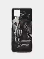 Карамельный чехол на Samsung Galaxy A12/M12 / Самсунг А12/М12 прозрачный, с рисунком, защита камеры