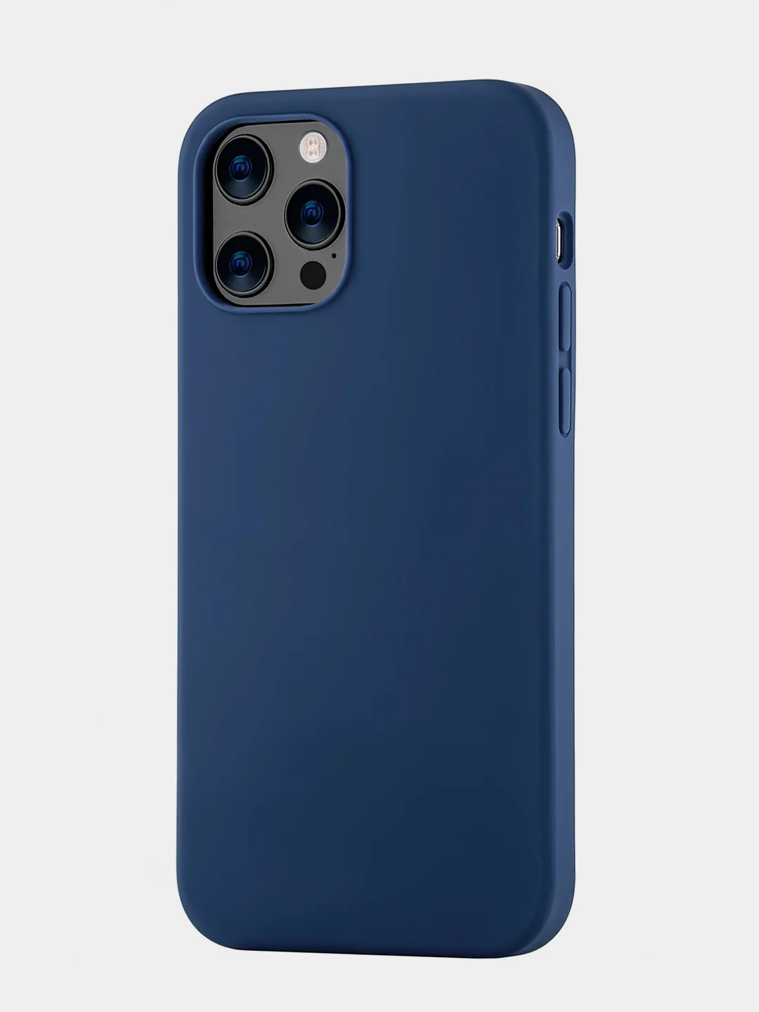 Темно-синий чехол защитный uBear MagSafe для iPhone 12/12 Pro, силикон