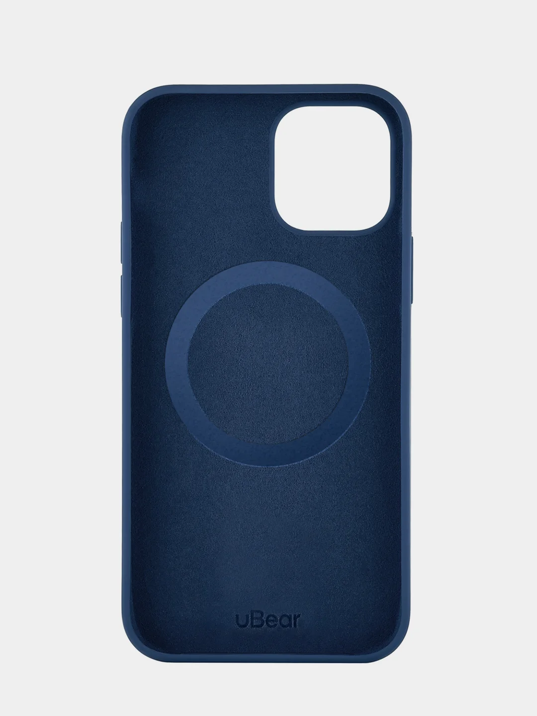 Темно-синий чехол защитный uBear MagSafe для iPhone 12/12 Pro, силикон