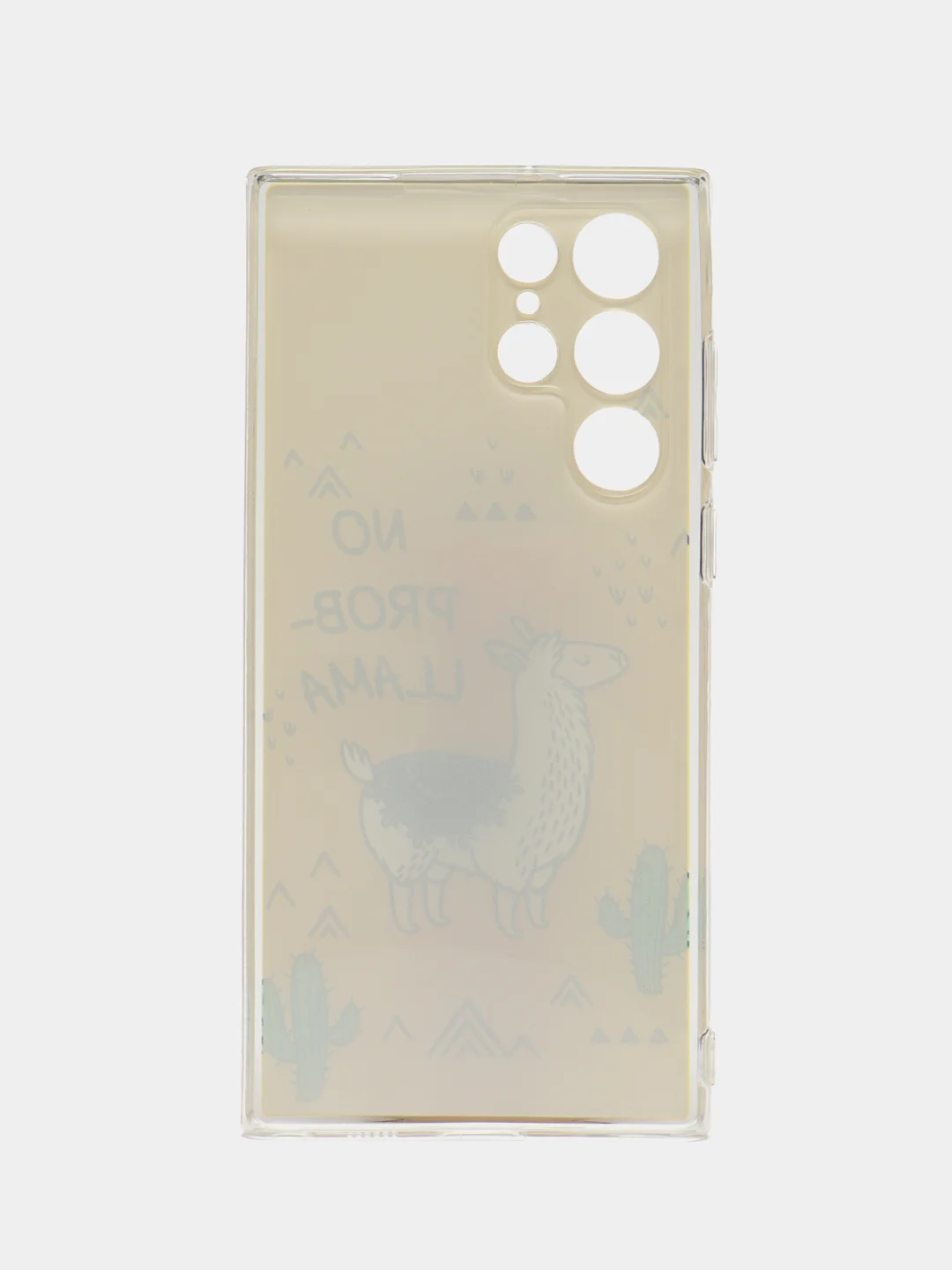 Горчичный чехол на Samsung Galaxy S22 Ultra / Самсунг S22 Ultra прозрачный с рисунком, защита камеры