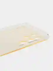 Горчичный чехол на Samsung Galaxy S22 Ultra / Самсунг S22 Ultra прозрачный с рисунком, защита камеры