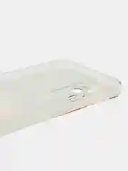 Кремовый силиконовый чехол на Realme C35 / Реалми С35 прозрачный, с рисунком, защита камеры