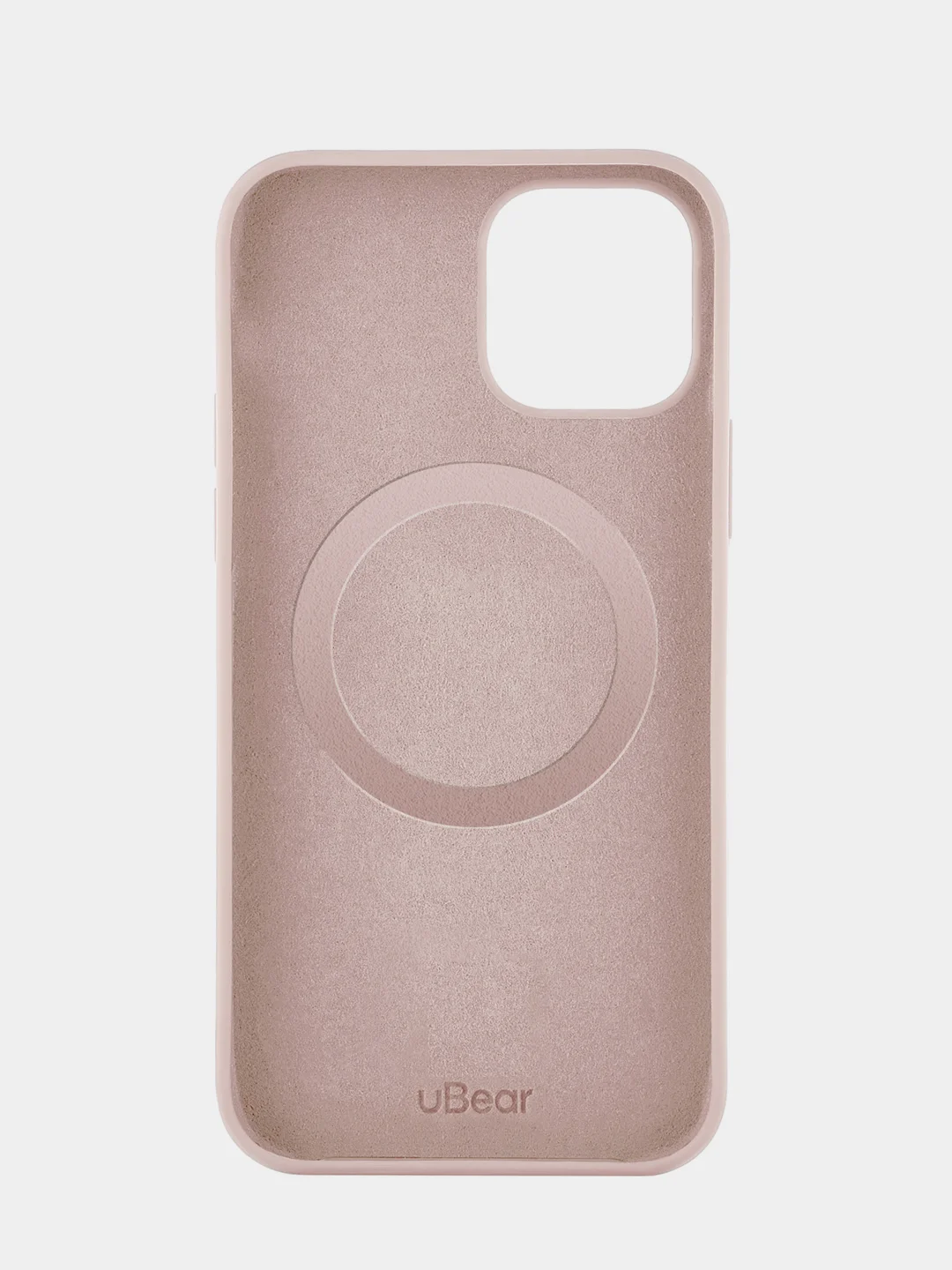 Розовый чехол защитный uBear MagSafe для iPhone 12/12 Pro, силикон