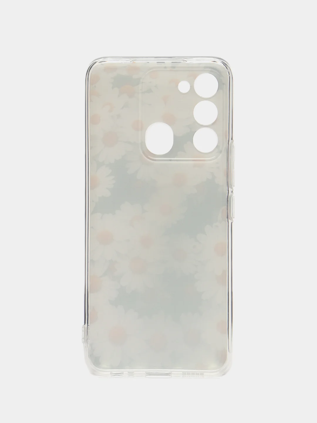 Золотой чехол на Tecno Spark Go 2022/8C/9 / Текно Спарк Гоу 2022/8С/9 прозрачный, с рисунком