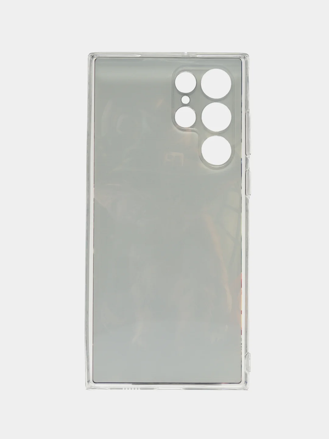 Медный чехол на Samsung Galaxy S22 Ultra / Самсунг S22 Ultra прозрачный с рисунком, защита камеры