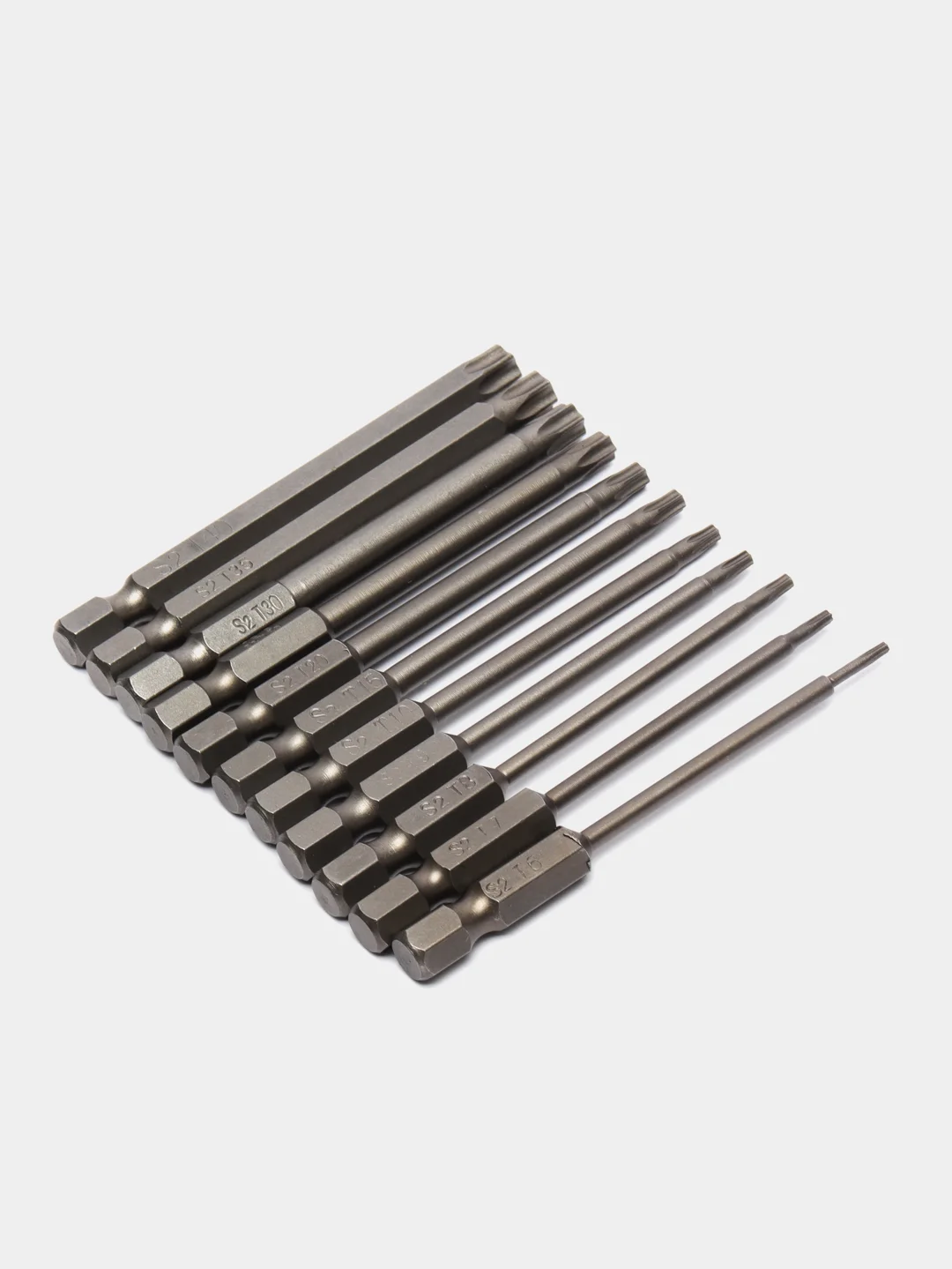 Биты TORX 11 шт с отверстием в центре