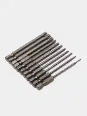 Биты TORX 11 шт с отверстием в центре
