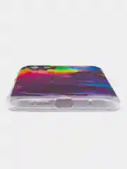 Пурпурный силиконовый чехол на Xiaomi Redmi 9T / Редми 9Т прозрачный, с рисунком, защита камеры