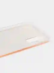 Оранжевый силиконовый чехол на Samsung Galaxy A51 / Самсунг А51 прозрачный с рисунком, защита камеры