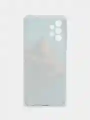 Светло-коричневый силиконовый чехол на Samsung Galaxy A13 4G / Самсунг А13 4G прозрачный, с рисунком