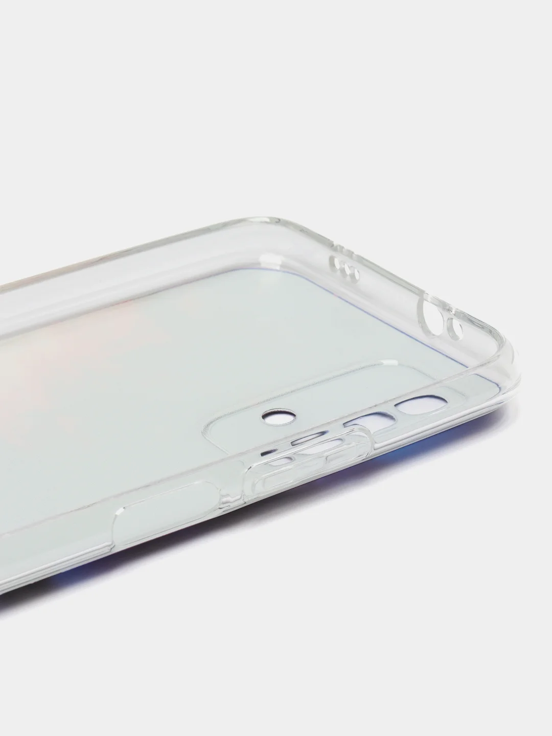 Фиолетовый силиконовый чехол на Xiaomi Redmi 9T / Редми 9Т прозрачный, с рисунком, защита камеры