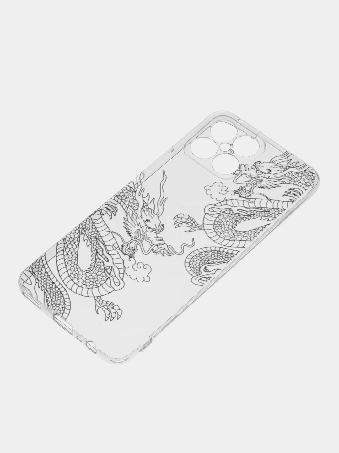 Пудровый силиконовый чехол на Honor X8 / Хонор Х8 прозрачный, с рисунком, защита камеры