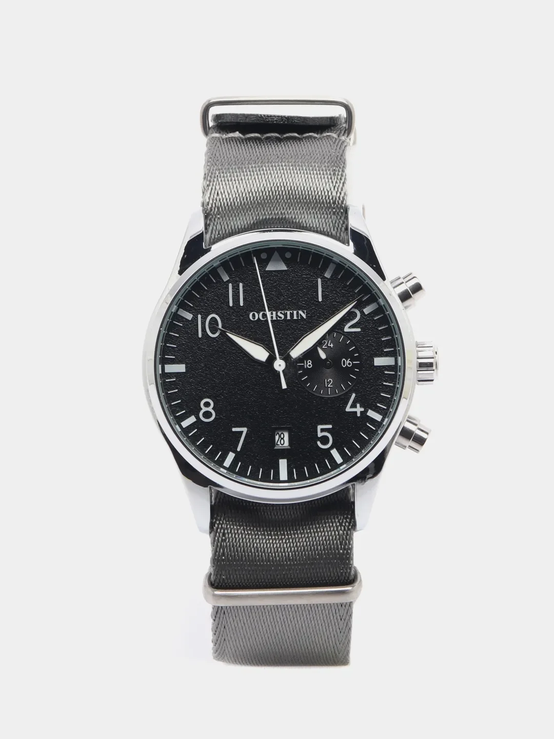 Серебряный мужские наручные часы Ochstin 7043C в подарочной упаковке
