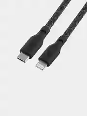 Черный кабель зарядный uBear Trend USB-C / Lightning 1,2 метра
