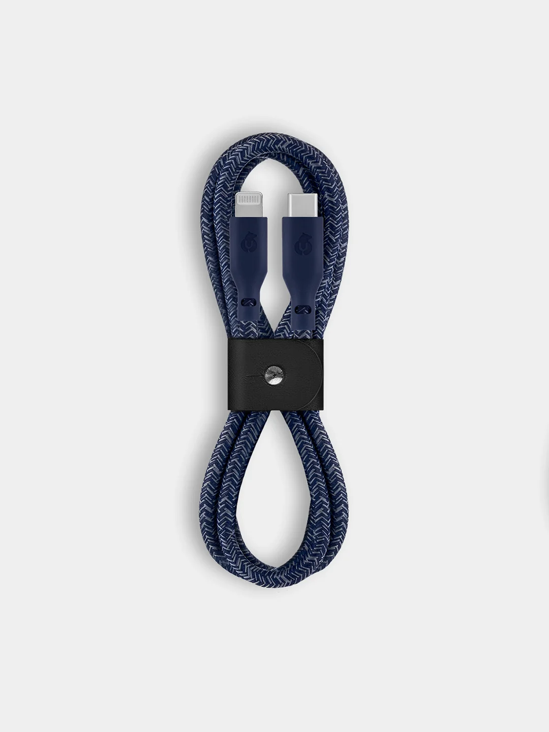 Темно-синий кабель зарядный uBear Trend USB-C / Lightning 1,2 метра
