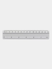 Линейка алюминиевая 15 см/ 20 см/ 30 см