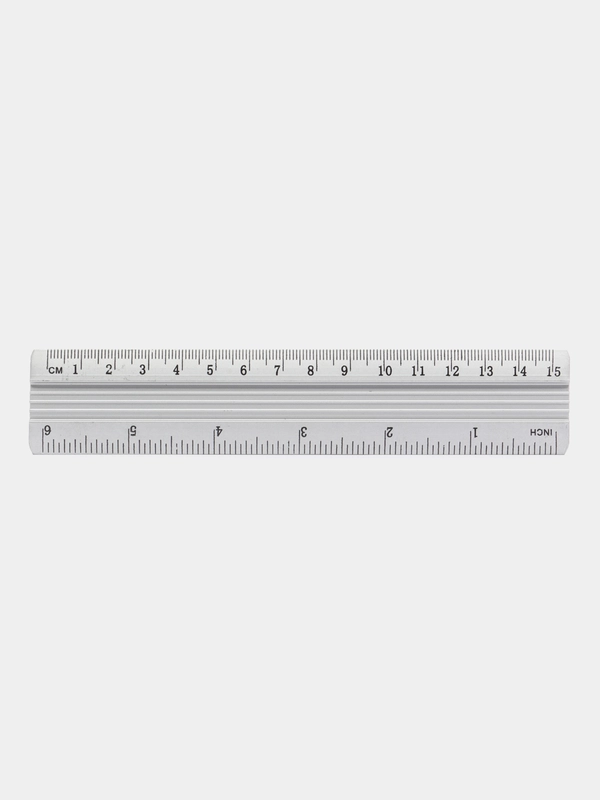 Линейка алюминиевая 15 см/ 20 см/ 30 см