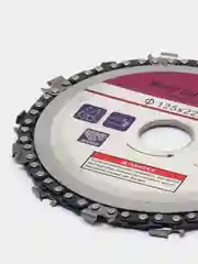 Цепной диск, пильный 5 дюймов (125 х 22 mm) по дереву для болгарки УШМ
