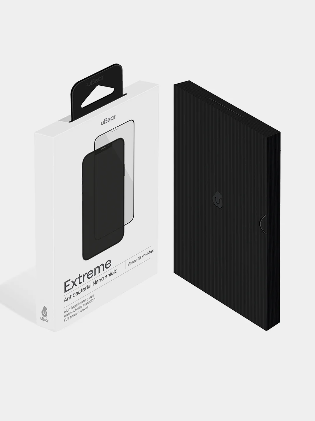 Защитное стекло uBear для iPhone 12 Mini/12 /12 Pro/12 Pro Max, антибактериальное покрытие