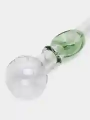 Зеленый курительная трубка стеклянная, шар/пончик, 14,5 см