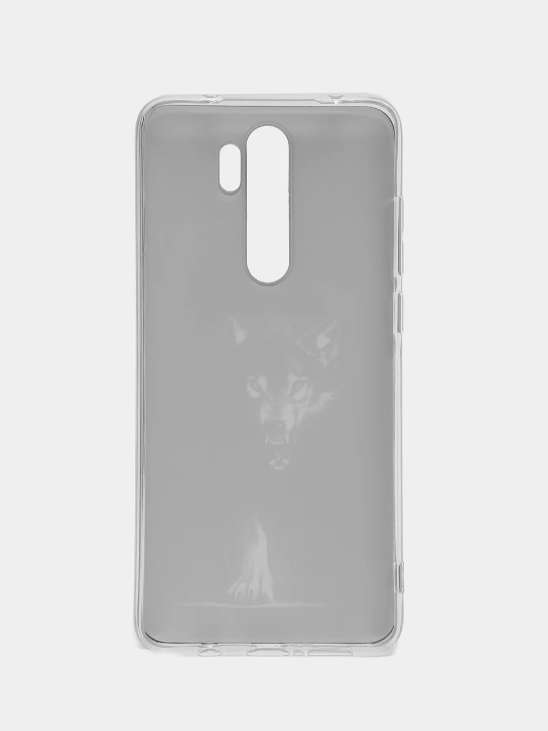 Серый меланж силиконовый чехол на Xiaomi Redmi Note 8 Pro / Сяоми Редми Нот 8 Про прозрачный с рисунком