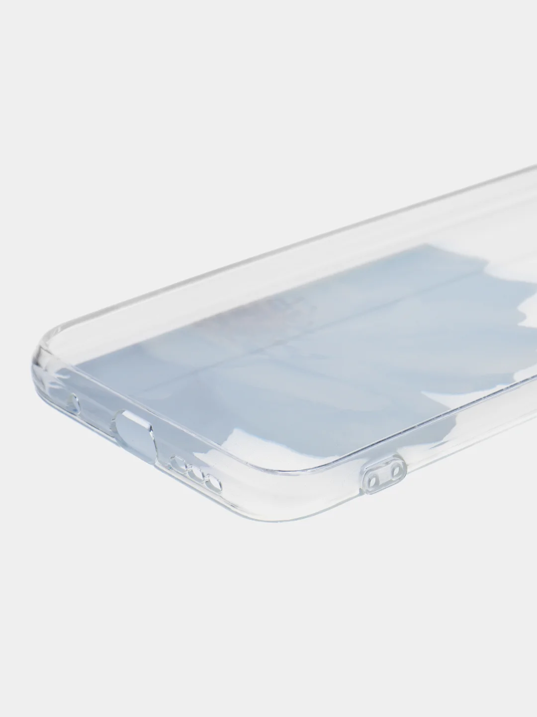 Лазурный силиконовый чехол на Xiaomi Redmi 9T / Редми 9Т прозрачный, с рисунком, защита камеры